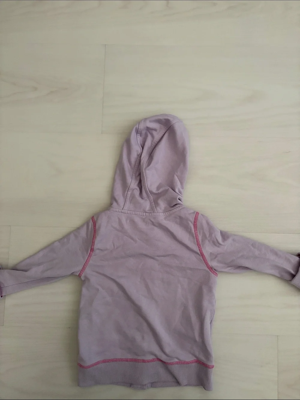 Magnetic Me Lavender Hooded Magnetic Sweatshirt with Pink Stitching, 3T